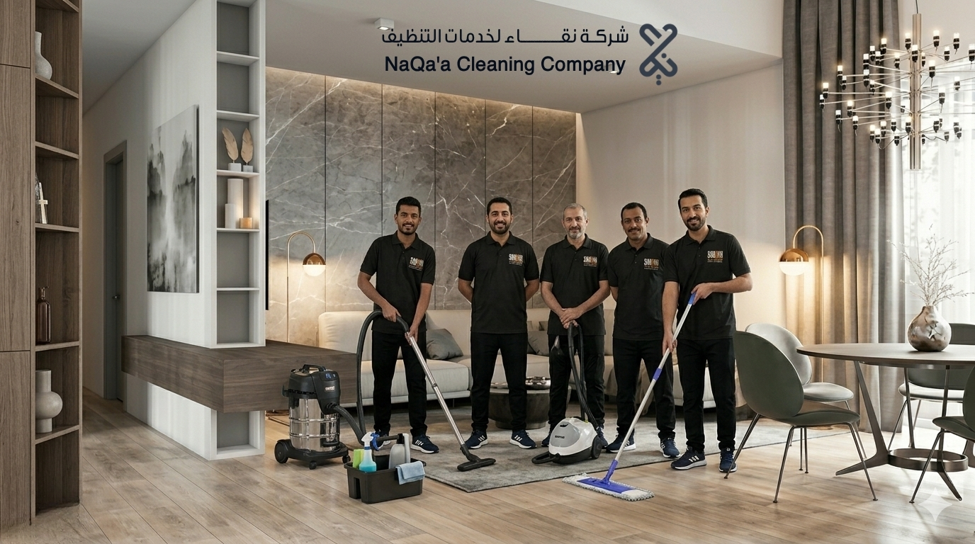 فريق شركة نقاء للتنظيف بالرياض — عمالة مدربة ومعدات احترافية