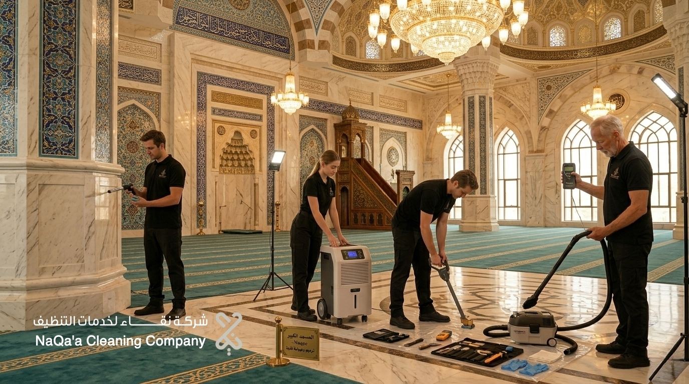 أفضل شركة تنظيف مساجد بالرياض 2026 – مؤسسة نقاء للتنظيف